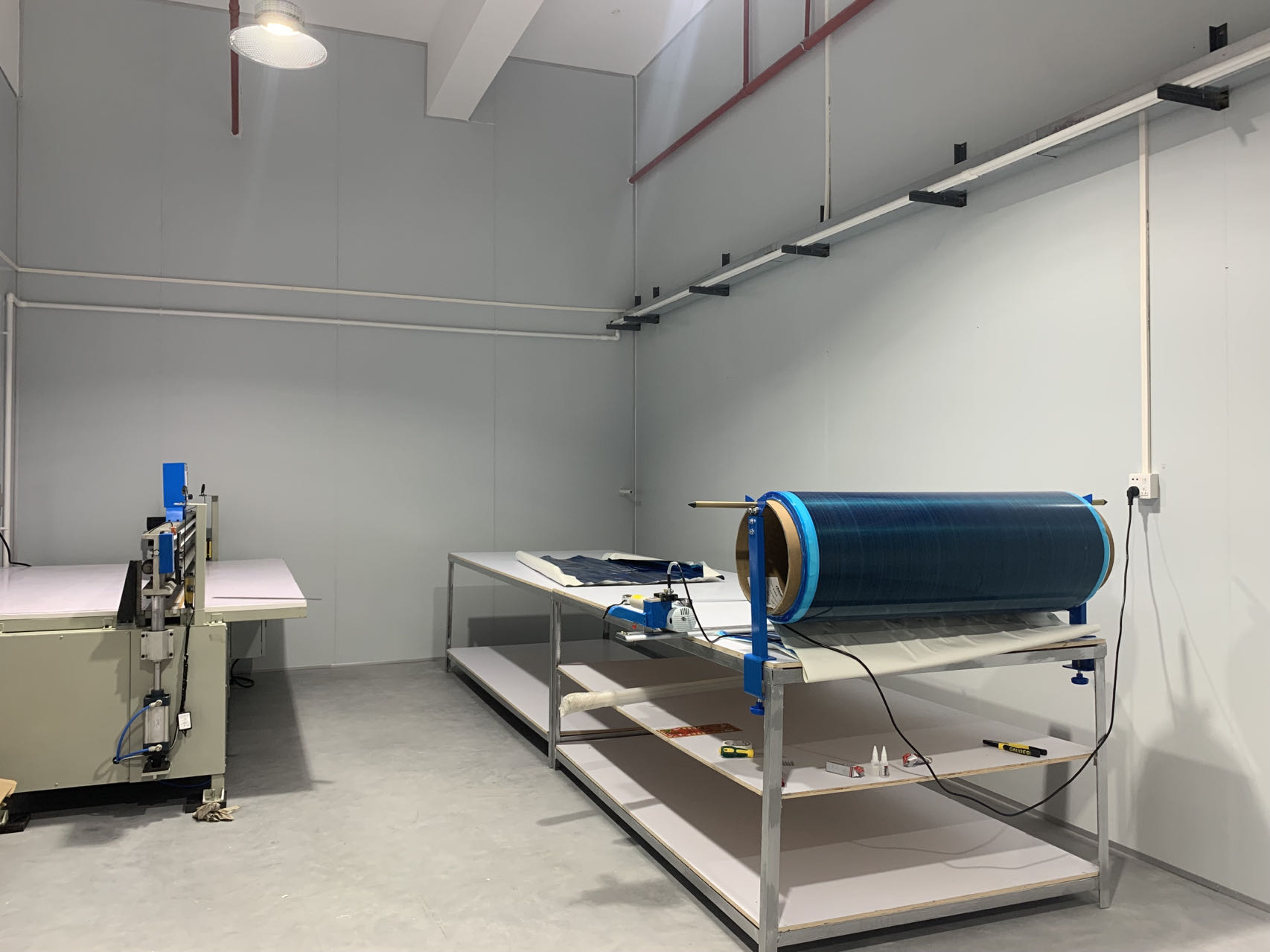 Carbon fiber layup production line